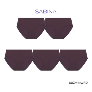 Sabina กางเกงชั้นใน (Set 5 ชิ้น) (ทรง Half) รุ่น Panty Zone รหัส SUZM4102RD สีแดง