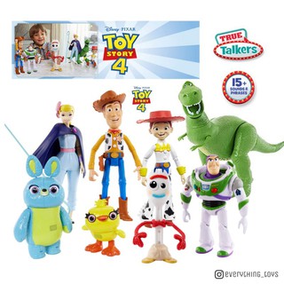 🇺🇸 ลิขสิทธ์แท้​จาก​อเมริกา​ 🇺🇸 Toy Story 4 True Talkers Scale 7” Action Figure พูดได้ทุกตัว