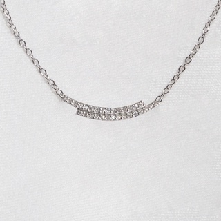 Silvermatters สร้อยคอ คริสตัลดับเบิ้ลบาร์ (Crystal Double Bar Necklace)