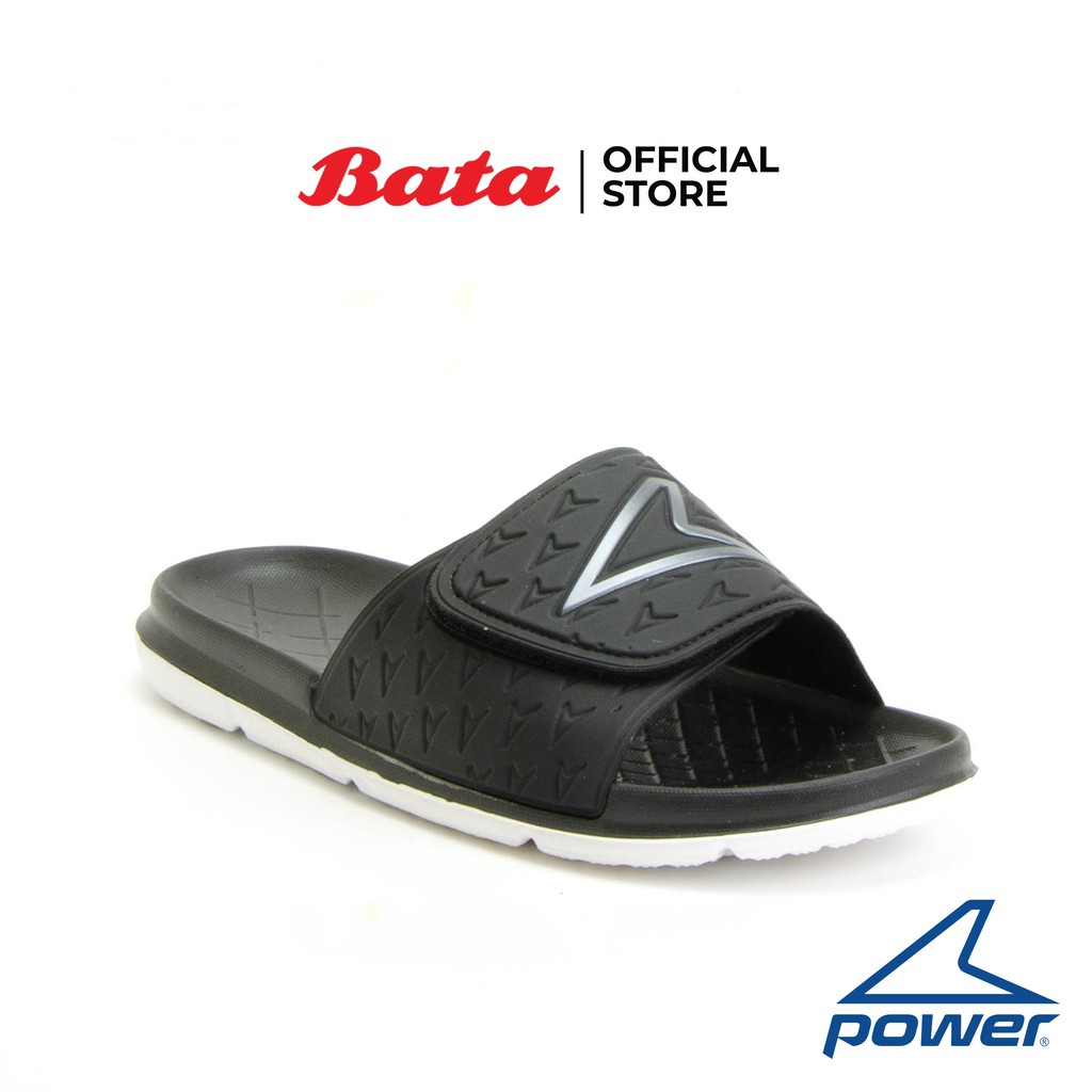 Bata POWER-MENS รองเท้าแตะแฟชั่นชาย SLIPPER แบบสวม เปิดส้น สีดำ รหัส 8616531
