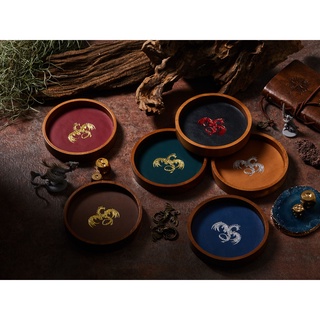 Elder Dragon Circle Mini Tray | ถาดไม้ ถาดทอย ลูกเต๋า Dice DnD D&amp;D MTG RPG TRPG เกมกระดาน บอร์ดเกม Game Magic เมจิก