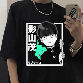 ใหม่ เสื้อยืดลําลอง ผ้าฝ้าย 100% แขนสั้น พิมพ์ลายอนิเมะ Mob Psycho สไตล์ฮาราจูกุ แฟชั่นฤดูร้อน สําหรับผู้ชาย และผู้หญิง