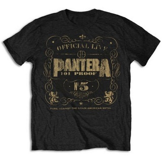 เสื้อครอปสายฝอ - ผู้ชายเสื้อยืดผ้าฝ้าย Pantera 101 หลักฐานสด Dimebag ดาร์เรลโลหะอย่างเป็นทางการทีเส