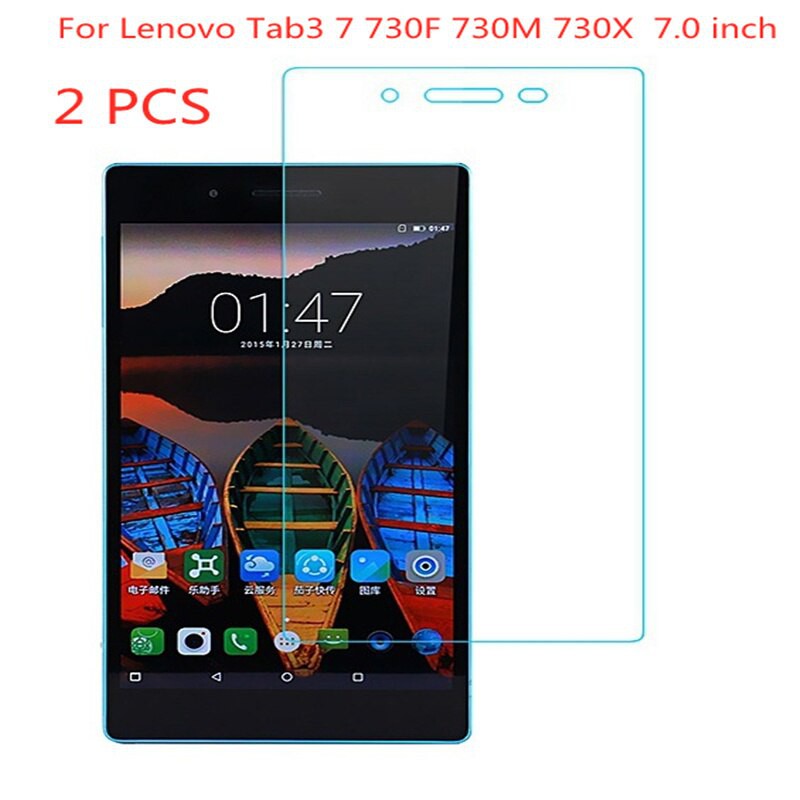 2 PCS สําหรับ Lenovo Tab3 7 730F 730M 730X แท็บเล็ตป้องกันหน้าจอ Tab 3 7 TB3-730X กระจกนิรภัย 9H แก้