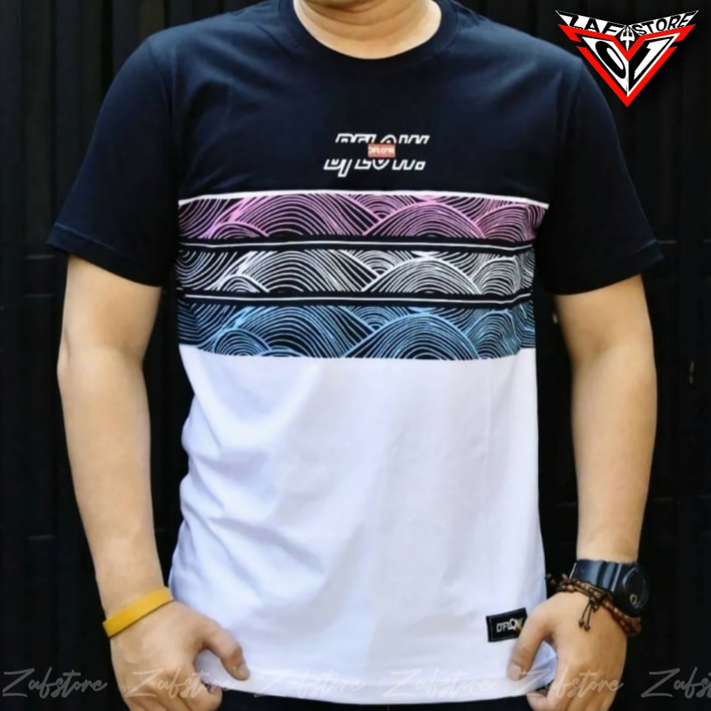 D& 39;flow - Original Dflow Men & 39;s Distro เสื้อยืด - Men & 39;s Top Tshirt ฟรีสติกเกอร์