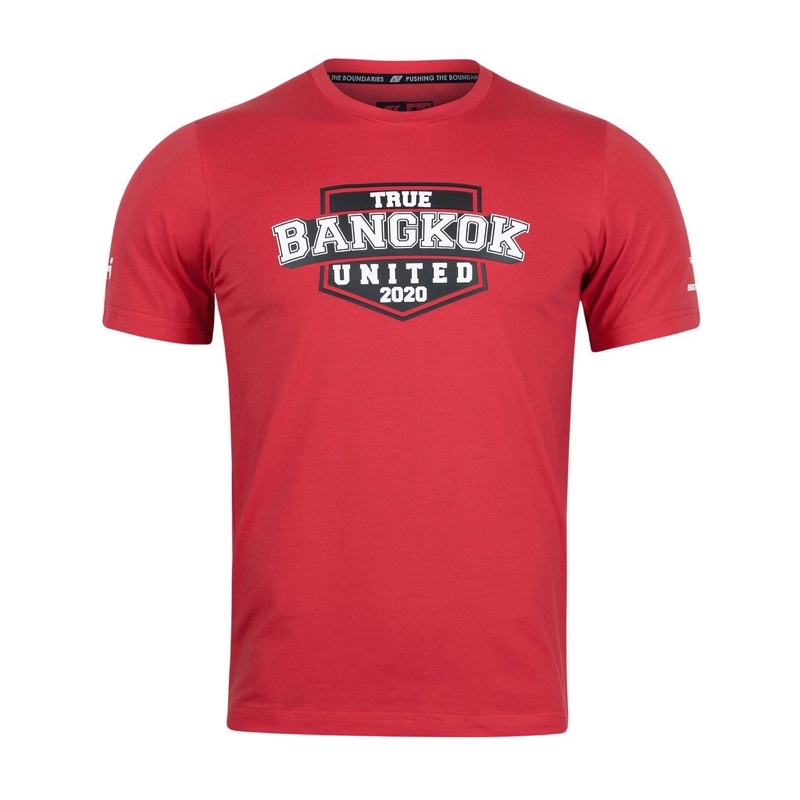 เสื้อยืดผ้าฝ้ายพิมพ์ลายคลาสสิก เสื้อยืดสีแดง Brand Ari สโมสร True bangkok