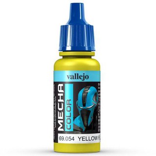 Vallejo MECHA COLOR 69.054 Yellow Fluorescent สีสูตรน้ำ ไม่มีกลิ่น ใช้งานง่าย ใช้พู่กัน หรือ AirBruhs ได้ทั้งหมดเนื้อสีเ