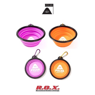 POLER SILICONE BOWL จานสำหรับสัตว์เลี้ยง จานพกพา