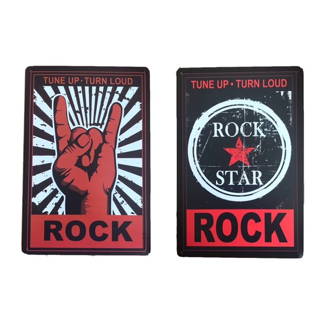 แผ่นป้ายสังกะสี #ชาว ROCK