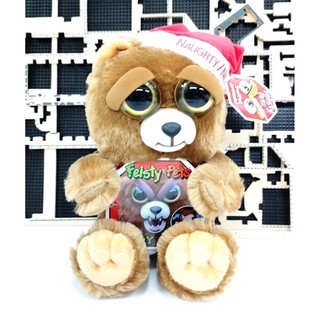 8" Feisty Pets Ebeneezer Claws (Santa Bear) ตุ๊กตาหมีดุ ขนาด 8 นิ้ว