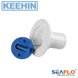 ฝาปิดถังน้ำขนาดความกว้าง 85 มม x ความยาว 70 มม สีขาว -SEAFLO Water Deck Filler Caps, Width 85 mm x Length 70 mm White