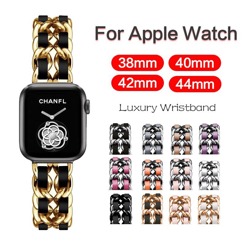 10 สี สายหนังสําหรับ iWatch Band 46 มม.49 มม.41 มม.45 มม.40 มม.44 มม.38 มม.42 มม.สร้อยข้อมือสแตนเลสสําหรับ iWatch Series 10 9 8 7 6 SE 5 4 3 2 1