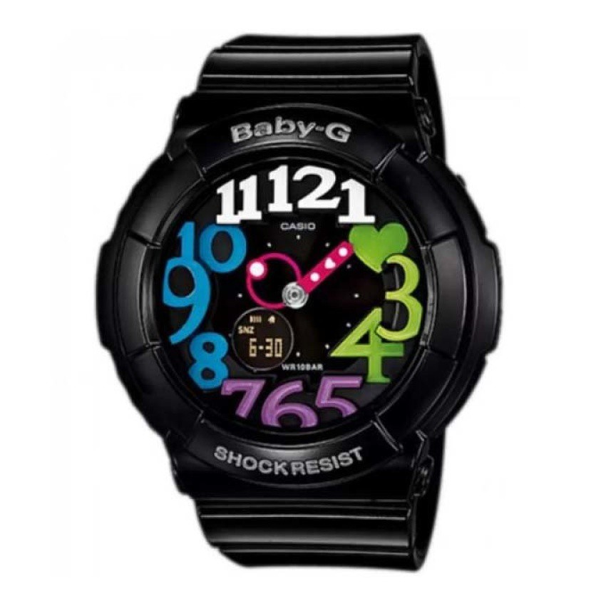 Casio Baby-G นาฬิกาข้อมือสุภาพสตรี สายเรซิน BGA-131-1B2 - black