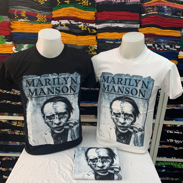 เสื้อวง Marilyn Manson เสื้อวงดนตรี เสื้อวงร็อค สกรีนสวย สินค้าพร้อมส่ง