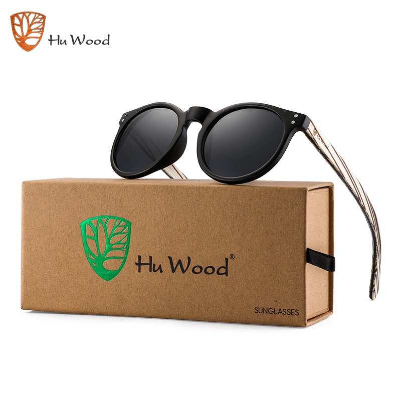 In Stock2020 Ravenisa Retro Round Wooden Sunglasses With Polarized Wood - Foto 10