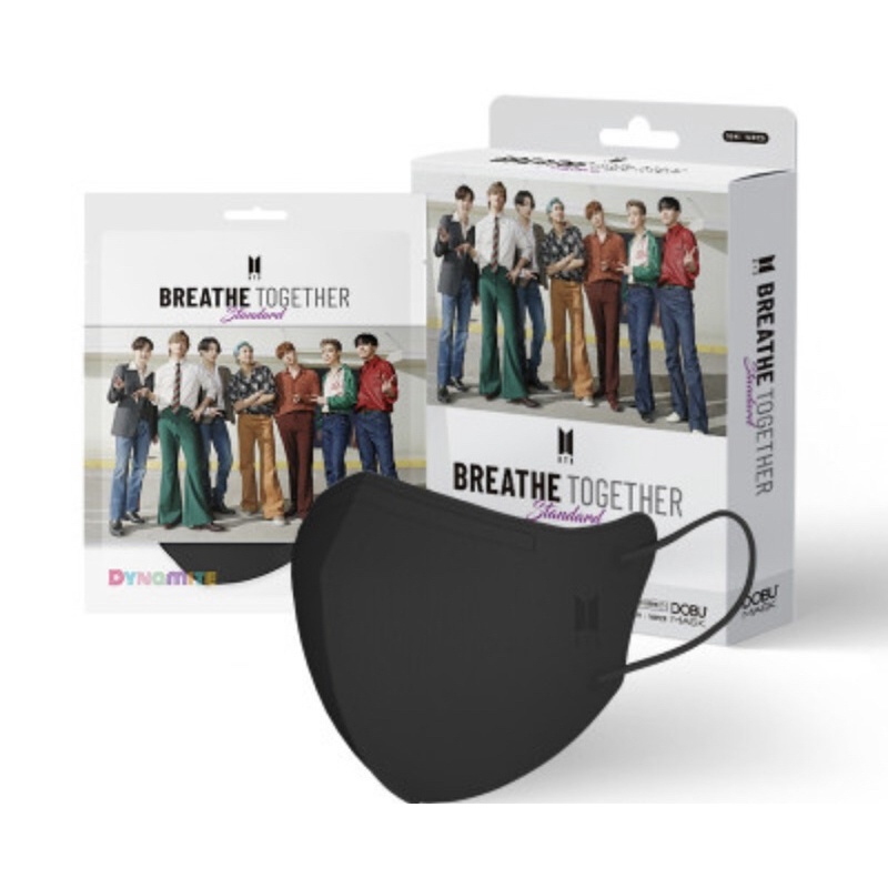 พร้อมส่ง หน้ากากอนามัยBTS Breathe Together ทรง2D ของแท้จากเกาหลี🇰🇷 [1กล่อง มี10ชิ้น]