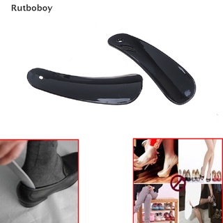 [Rut] 2Pcs 11cm black plastic shoehorn shoe horns spoon shoes accessories COD