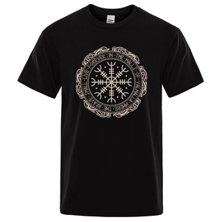 เสื้อยืดแขนสั้น พิมพ์ลาย Viking Valhalla Odin สไตล์ฮิปฮอป สตรีท คลาสสิก แฟชั่นฤดูร้อน สําหรับผู้ชาย 2022