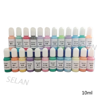 สีคริสตัลอีพ็อกซี่เรซิ่น Diy สําหรับใช้ในการทําเครื่องประดับ 24 สี