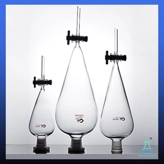 กรวยแยกสาร กรวยแยกสารแก้ว Separatory funnel