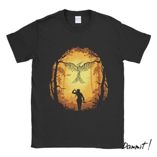 ผ้าฝ้ายคอกลมเสื้อยืด พิมพ์ลายเกม Mockingbird - Dammit90sfrom S-4XL