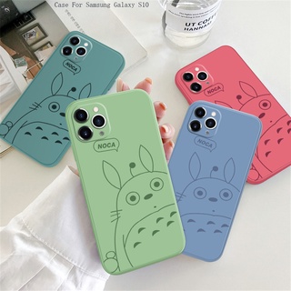 Compatible With Samsung Galaxy S10 S10E S10+ Lite Plus สำหรับ Case Cartoon Totoro เคส เคสโทรศัพท์ เคสมือถือ