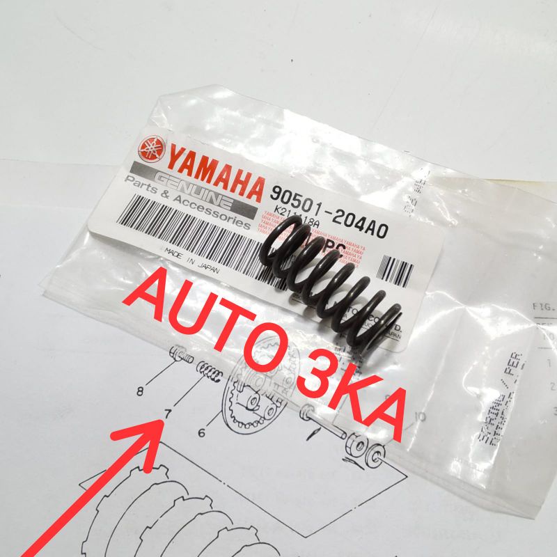 RACING CLUTCH SPRING RX KING YZ RXZ Y125Z RXS DT YT F1ZR ORIGINAL 90101-204A0