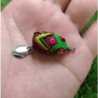 กบยาง 2.5 cm. ตัวเบ็ดเบอร์ 4= (กบยางลายไทย)