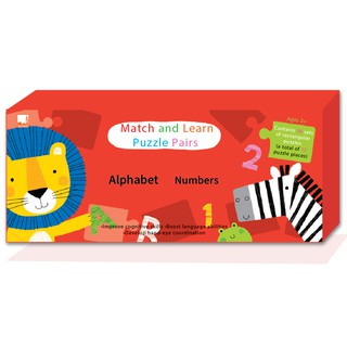 Match &amp; Learn Puzzle Pairs - Alphabet Numbers จิ๊กซอว์เสริมพัฒนาการ (2+ ขวบ)