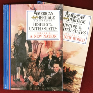 หนังสือ ต่างประเทศ ปกแข็ง american heritage history of the U.S. vol.1 และ 4