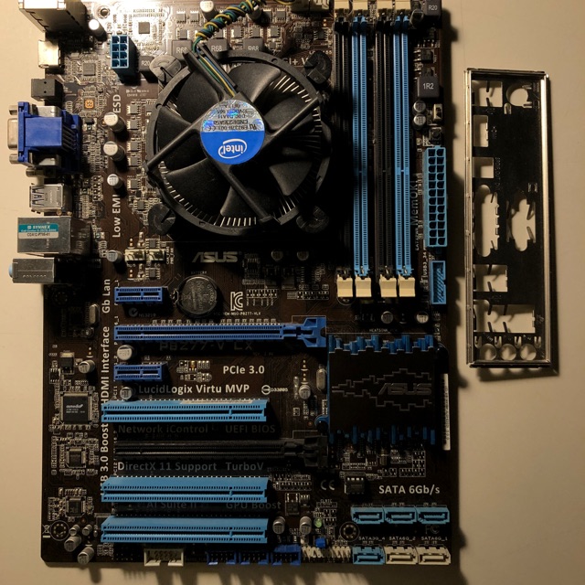 i5-3470 + บอร์ด 1155 Asus p8z77-v lxมือ2 ใช้งานได้ปกติทุกอย่าง สภาพดี