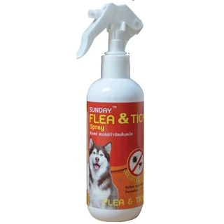 สเปรย์กำจัดเห็บหมัด สุนัข Sunday Flea & Tick Spray อย. วอส. 46/2559