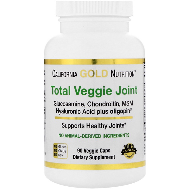 California Gold Nutrition Total Veggie Joint Formula, Vegetarian Glucosamine &amp; Chondroitin, Plus MSM, Hyaluronic Acid,