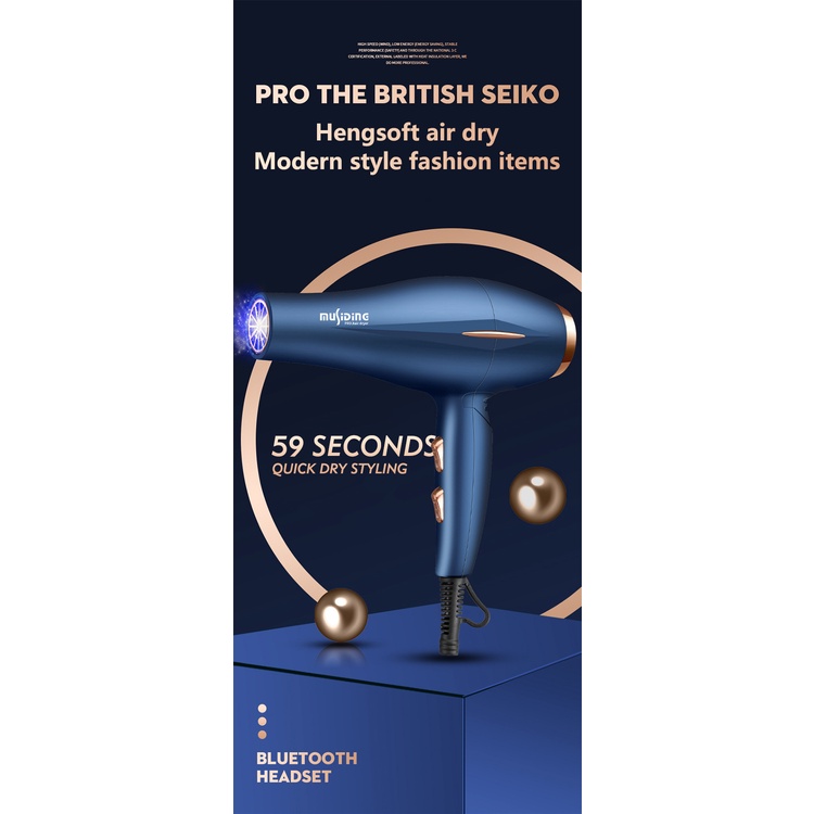 3000w Barber Shop Hair Dryer Blue Light Hair Care Salon Home Hot And