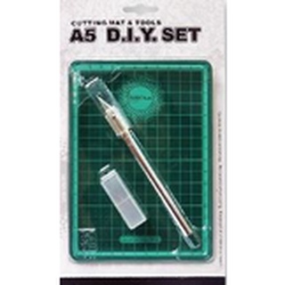 N 4715613171035 มีดคัตเตอร์ + แผ่นยาง A5  #17103 DIY SET