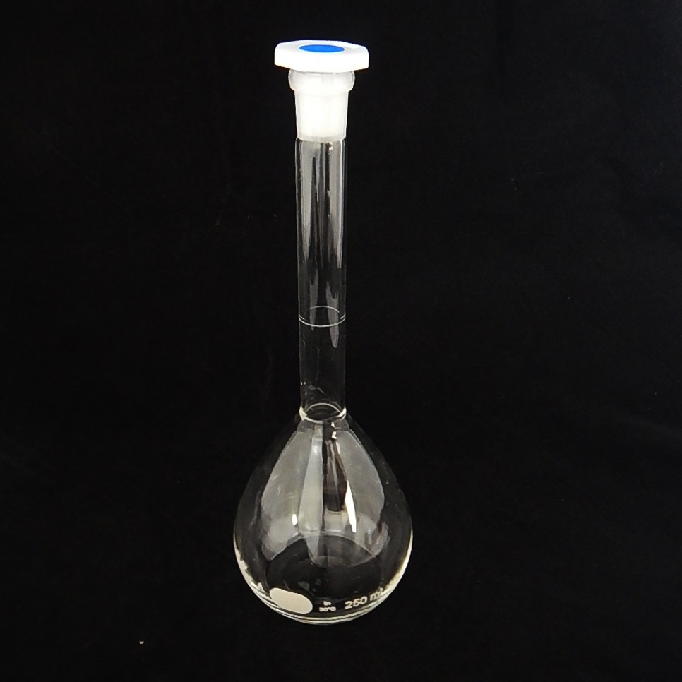 ขวดวัดปริมาตร จุกปิดพลาสติก Class A 250 มิลลิลิตร Volumetric Flask with Plastic Stopper (Class A) 250 ml.