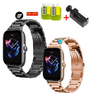 สาย สายนาฬิกา amazfit GTS 3 สายโลหะ สายสแตนเลส สายแฟชั่น amazfit gts3 / GTS 2 / gts 2e / gts 2 mini สายรัด สายรัดข้อมือกีฬา