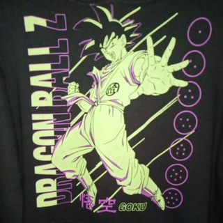 เสื้อยืดแขนยาวมีฮู๊ด Vintage Usa Dragon Ball Z GOKU Size S-M อก20/ยาว27