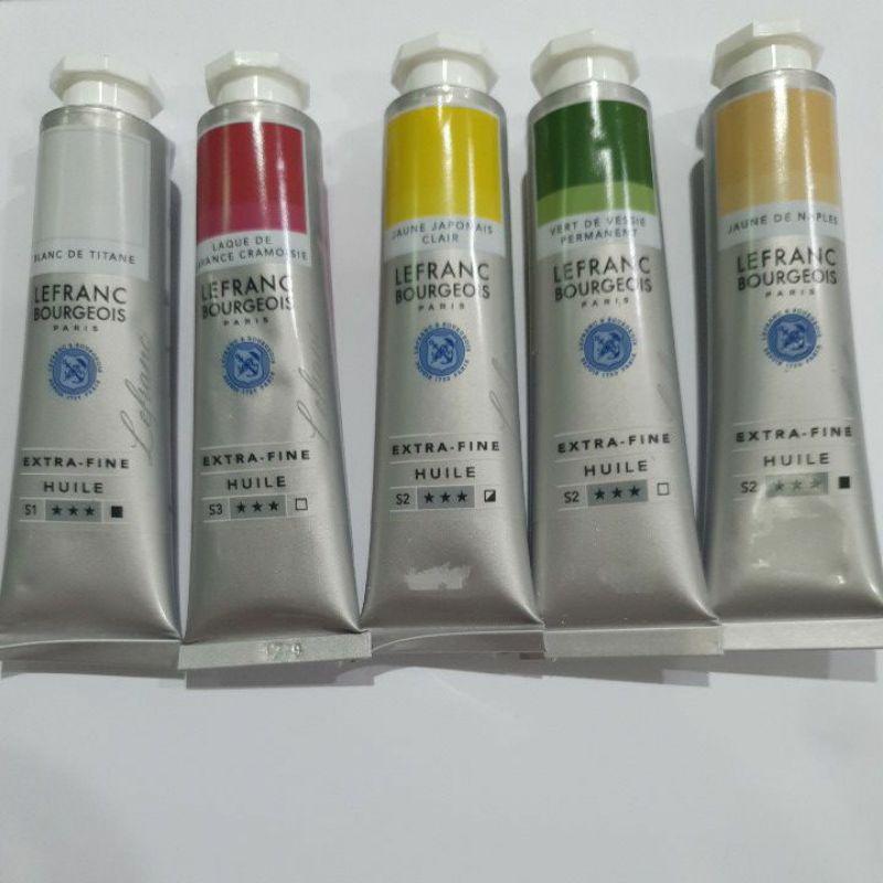 Lefranc(เลอฟรัง) สีน้ำมัน  EXTRA FINE OIL(หลอดเงิน) ขนาด40 ML.