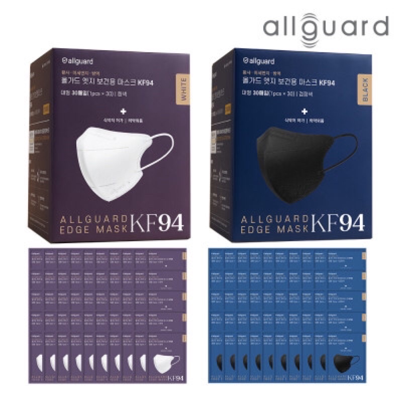 [พร้อมส่ง] Allguard 2D Edge Mask หน้ากากอนามัย KF94 | Made in Korea 🇰🇷 แท้ 💯%