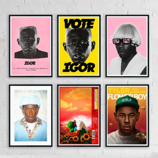 Tyler, the Creator Posters,  โปสเตอร์ ไทเลอร์ เดอะ ครีเอเตอร์ ศิลปินสุดจี๊ด ขนาด 33X48 cm พร้อมส่ง