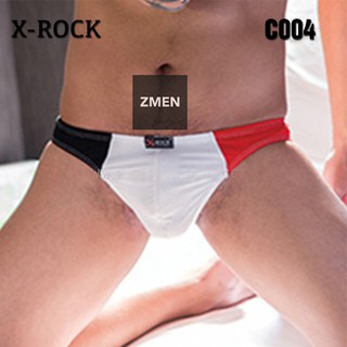 X-ROCK : Bikini Slim Fit (ขาว-แถบแดงดำ)