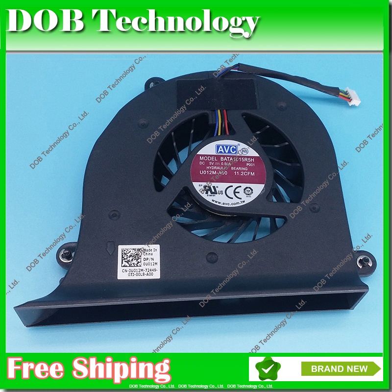 พัดลมระบายความร้อน CPU สําหรับ Alienware M17x R2 M17XR2 BATA1015R5H KSB0705HA พัดลมระบายความร้อนแล็ป
