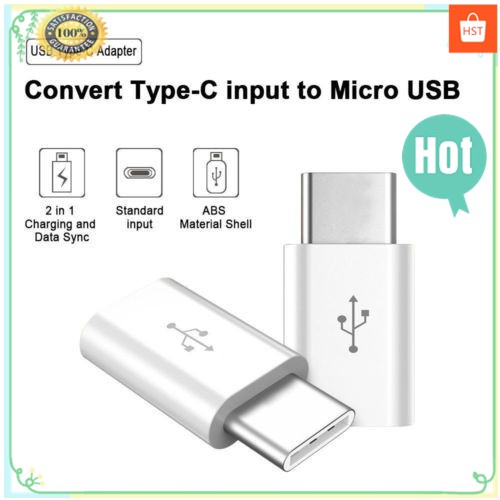 🌴H-Style🌴Mini Otg Type C อะแดปเตอร์แปลง Micro USB Male To USB-C Type C Female Adapter Converter สำหรับ Xiaomi Huawei Samsung