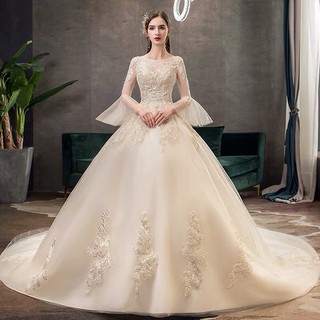 Pre-Order❤️CYWD-009❤️Wedding Dress ชุดเจ้าสาว ชุดแต่งงาน ชุดแต่งงานเจ้าหญิง