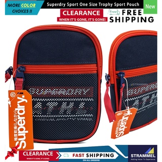 Superdry Sport One Size Trophy Sport Pouch Sling Crossbody Bag กระเป๋าสะพายไหล่