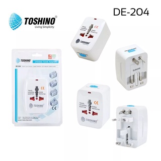 Toshino ปลั๊ก Travel Adapter 4 in 1 รุ่น DE-204 / DE-205 / DE-206