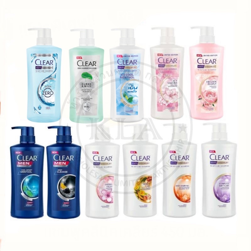 Clear เคลียร์ แชมพูหัวปั้ม ครีมนวดเคลียร์ เคลียร์ปั๊ม แชมพูขจัดรังแค ลายบอลโลก เคลียร์อาบสระ