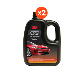 3M แชมพูล้างรถ ชนิดผสมแวกซ์ CAR WASH WITH WAX 1000ML. SET 2 ขวด สินค้าแท้100%