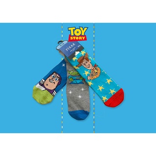 ✅ [UK9-12] Disney Toy Story 3 Pack Socks ถุงเท้า 3 คู่ในเซต